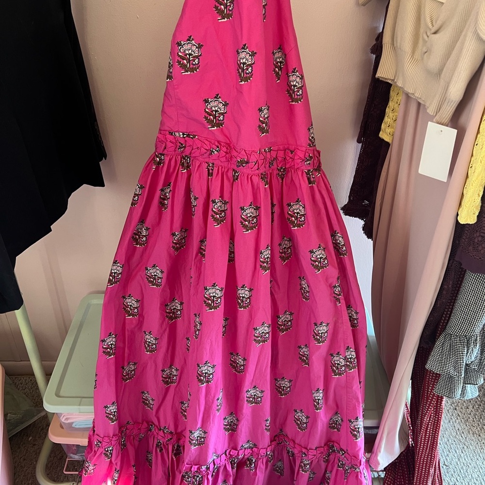 RHODE Pink Floral Maxi Dress - Picture 4 of 7